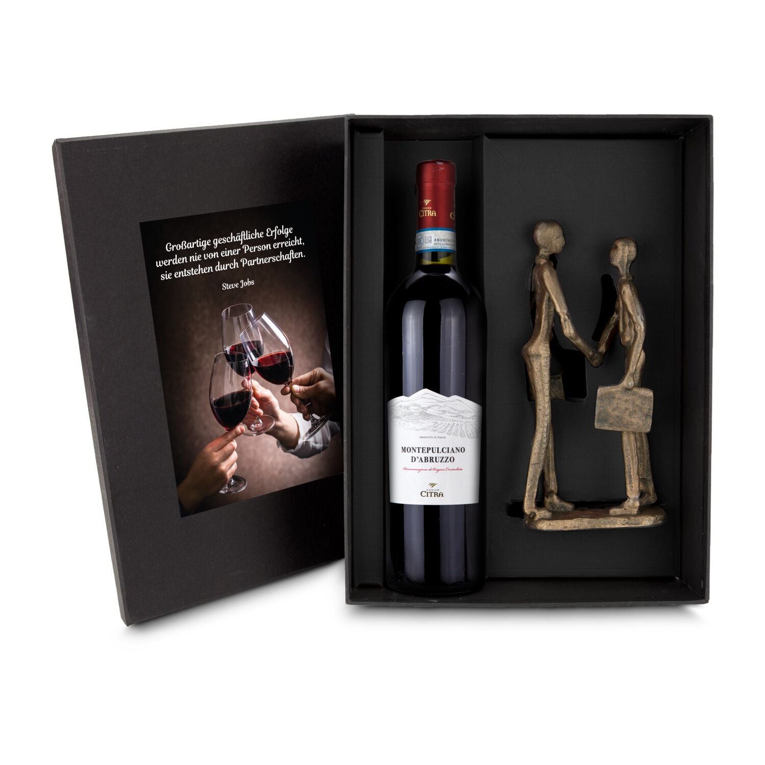 The Partnership – Eisenfigur & Wein