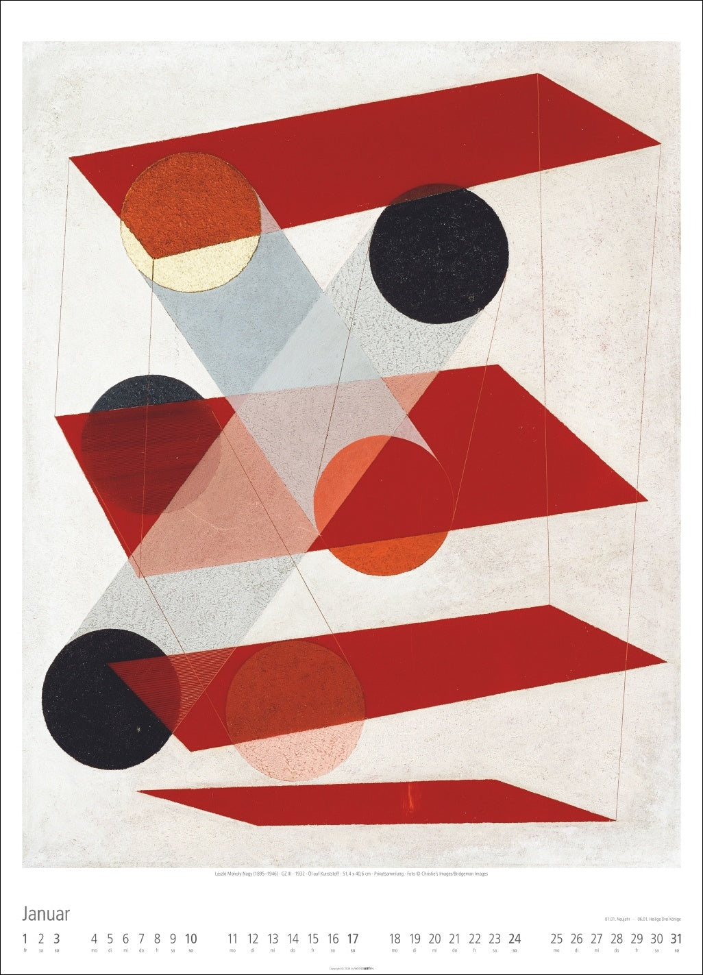 Wandkalender Bauhaus 2027