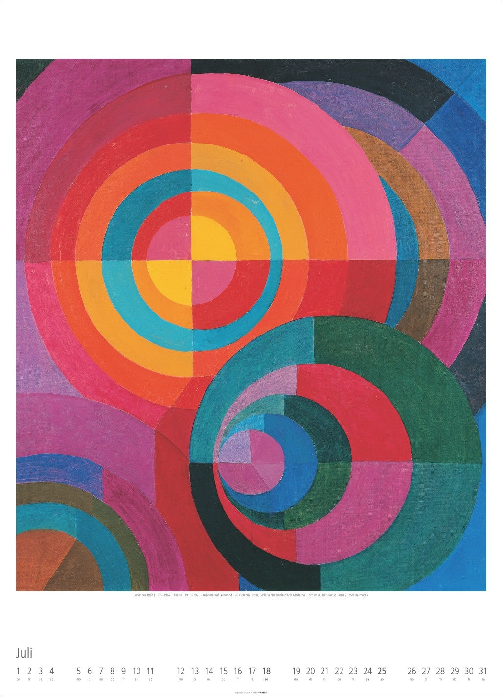 Wandkalender Bauhaus 2027