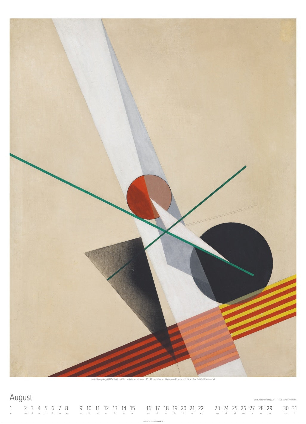 Wandkalender Bauhaus 2027
