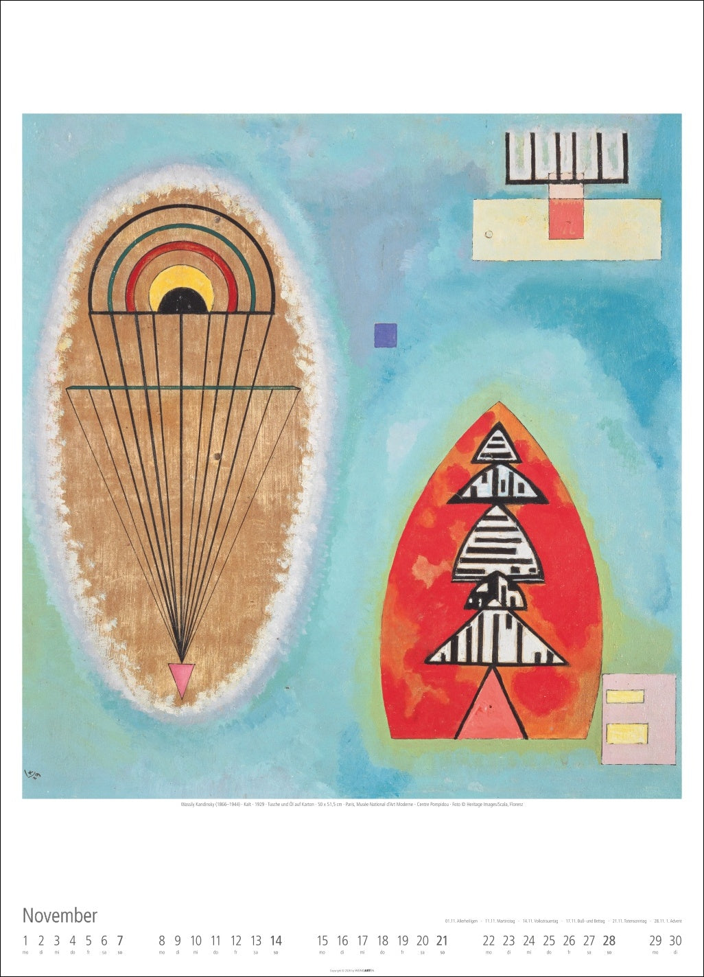 Wandkalender Bauhaus 2027