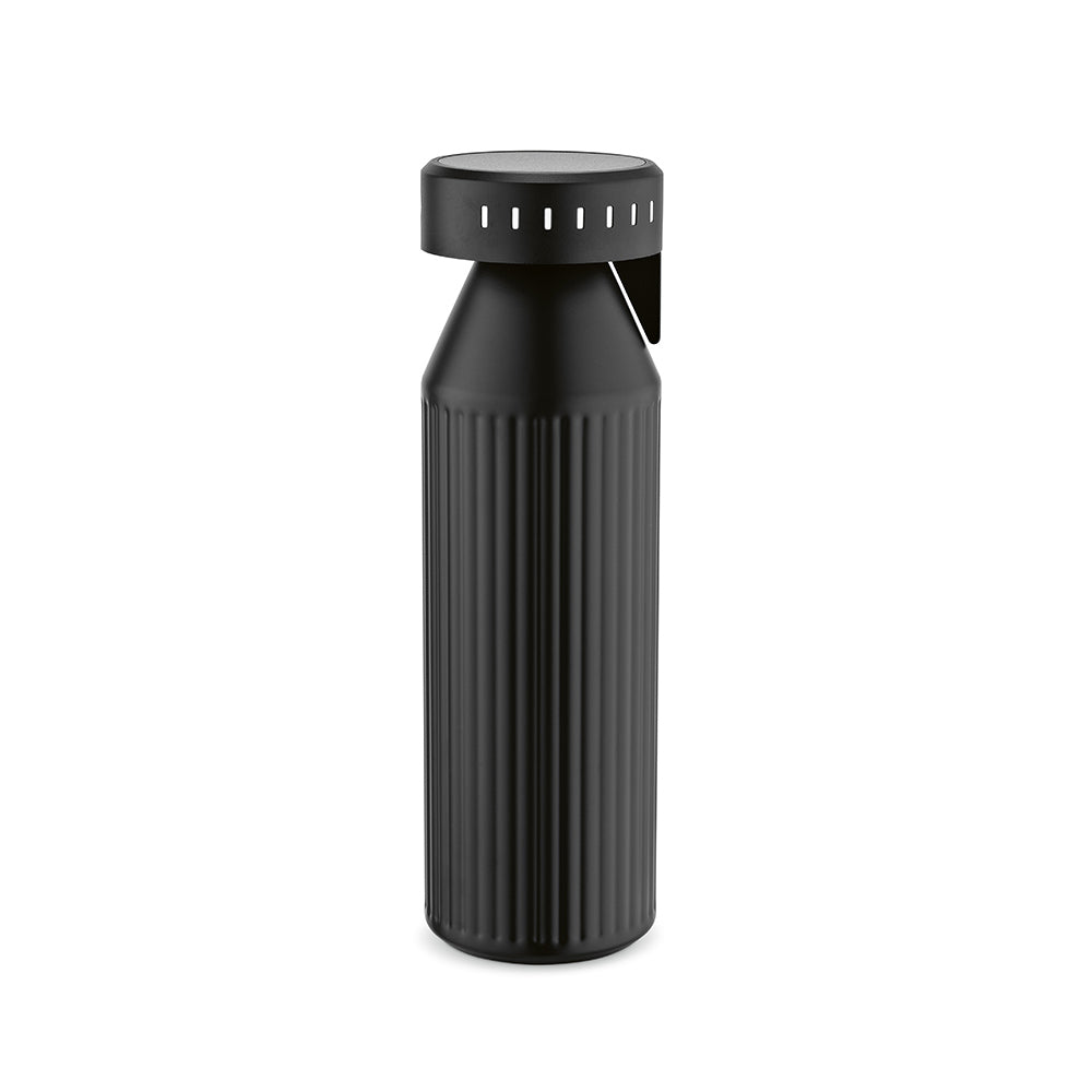 The Timeos – Trinkflasche mit LED – Schwarz