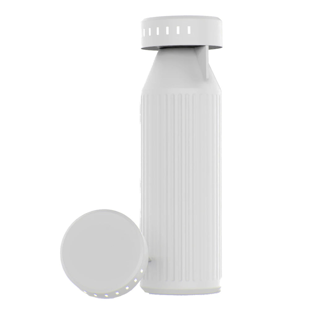 The Timeos – Trinkflasche mit LED – Weiß