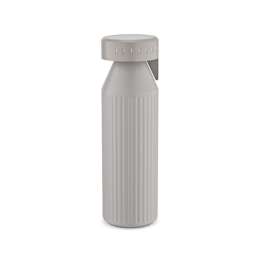 The Timeos – Trinkflasche mit LED – Grau