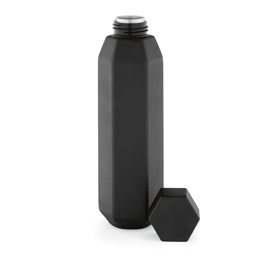The Hexagon – Isolierflasche – Schwarz