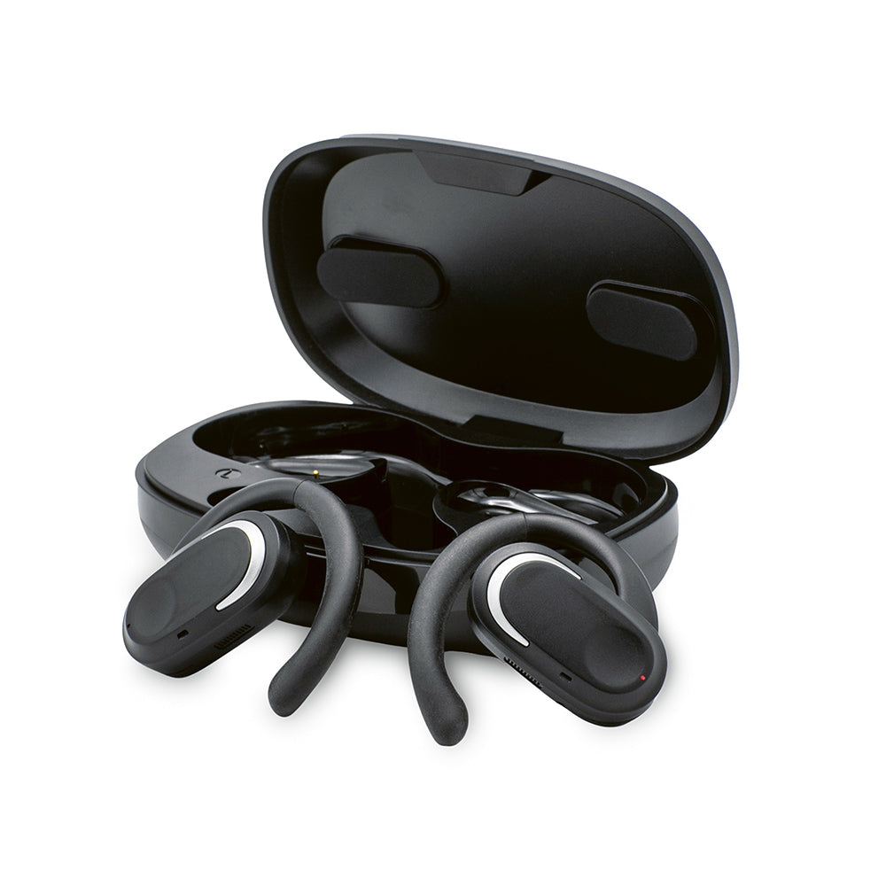 The AeroTunes – Open-Ear Earbuds – Schwarz