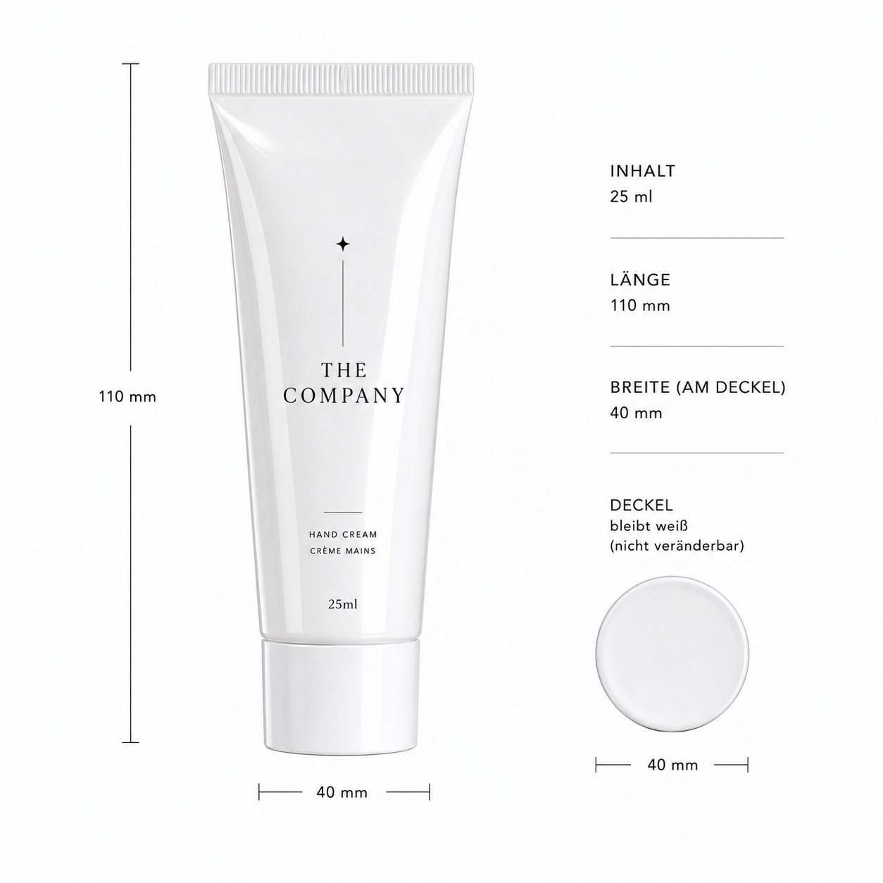Handcreme Größenangaben