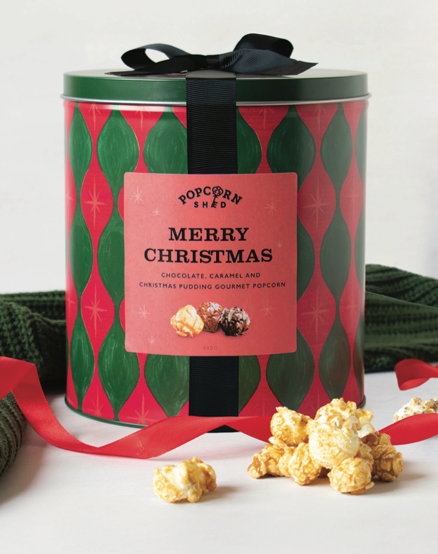 Large Christmas Tin X-Mas