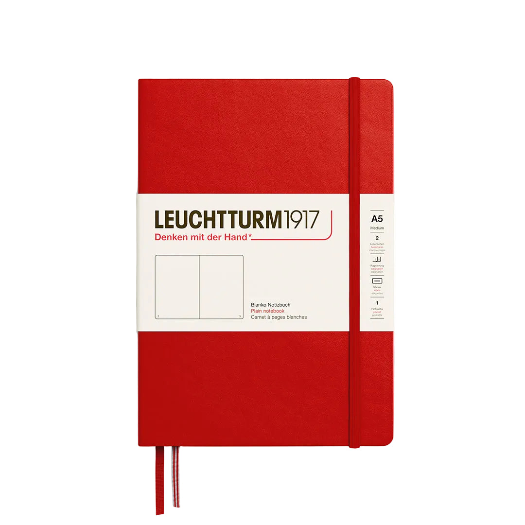 Notizbuch Medium (A5) cherry-blanko
