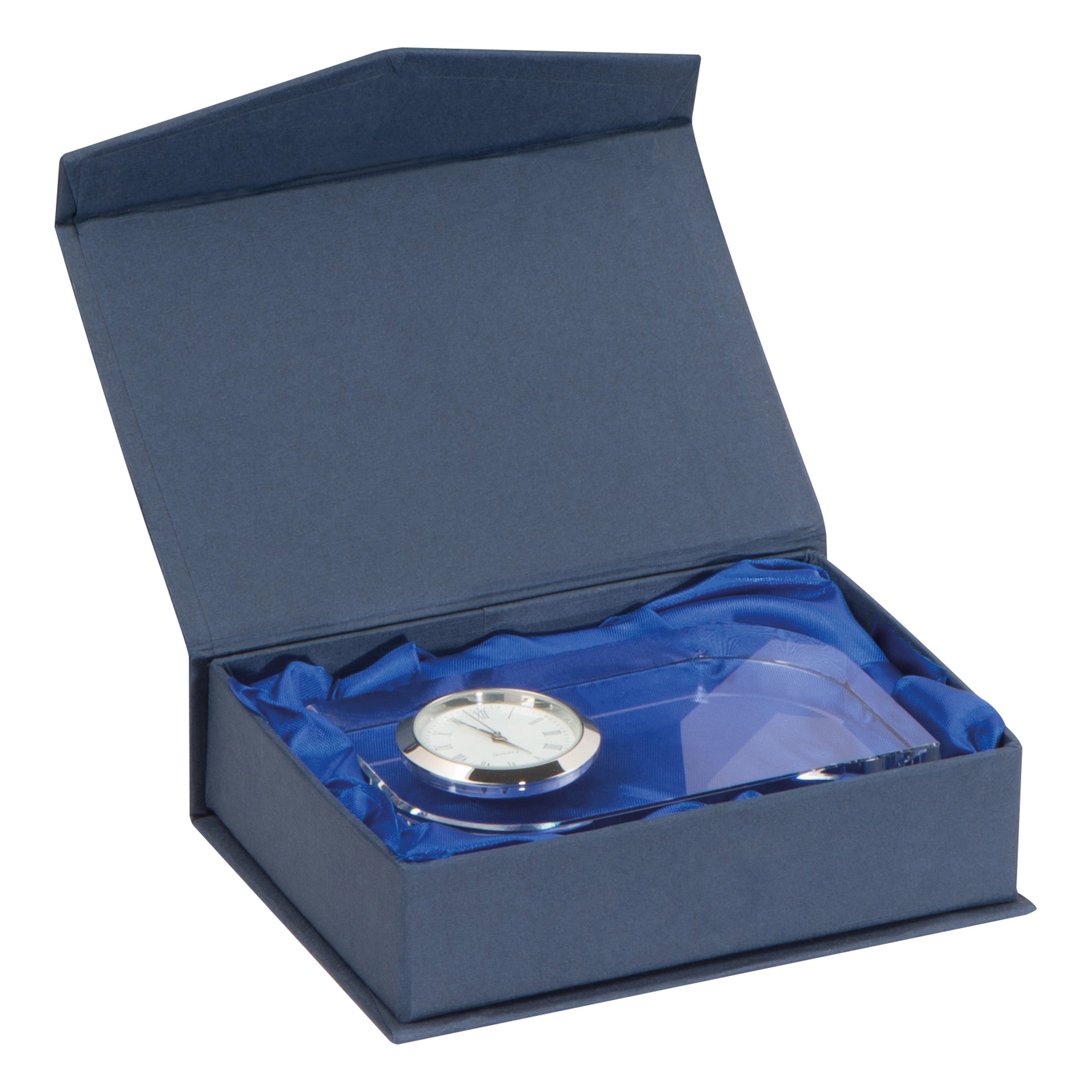 The Gerald – Schreibtisch-Uhr aus Glas – transparent