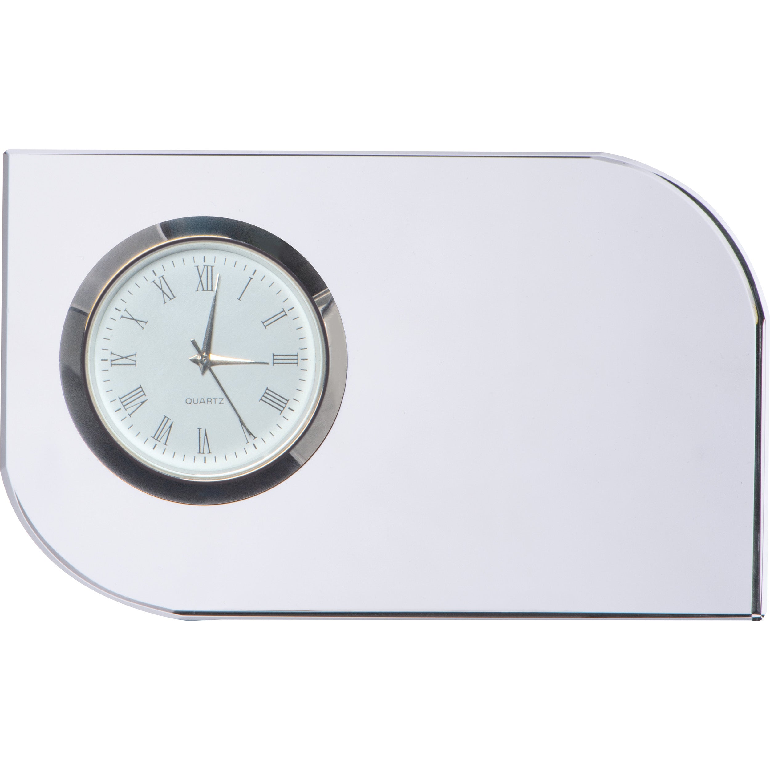 The Gerald – Schreibtisch-Uhr aus Glas – transparent